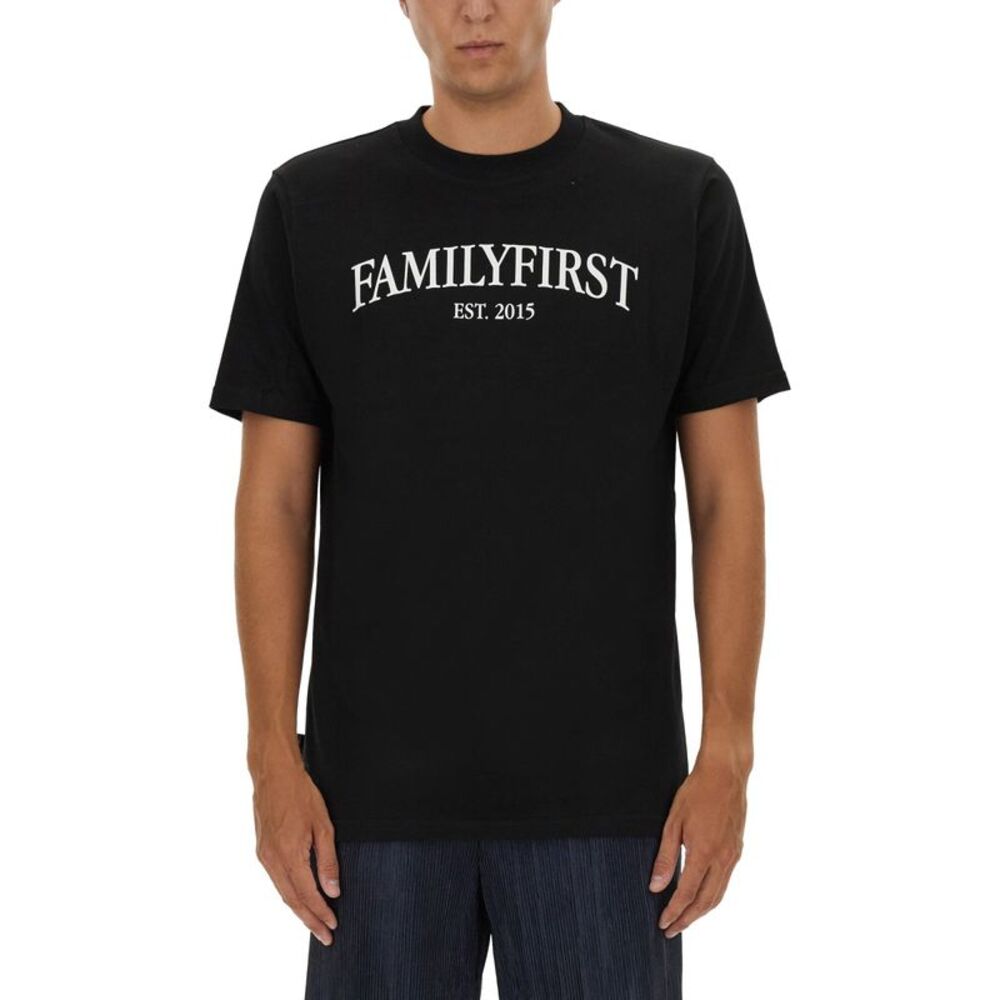 Family First Men T-Shirt With Logo